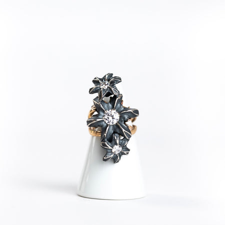 Vertical Ring / 14k Gold Band Sizes 8-10.5