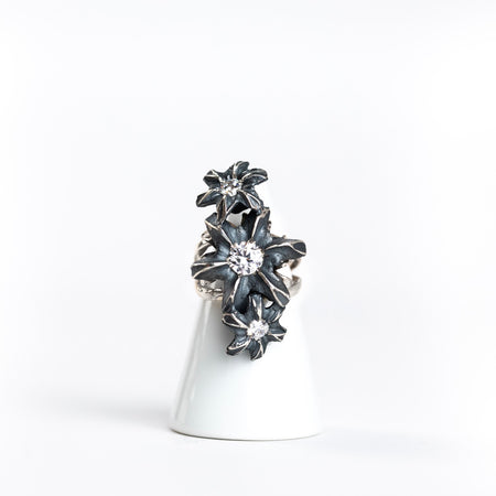 Vertical Ring / ALL STERLING SILVER Sizes 11-13