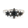Triple Bloom Bracelet / ALL STERLING SILVER
