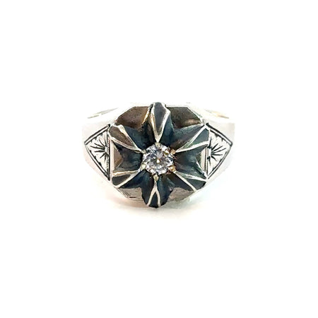 Valor Signet Ring / ALL STERLING SILVER Sizes 11-13