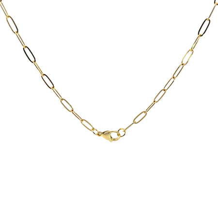 Small Paperclip Chain / 14K Gold Plated