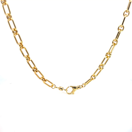 Large Paperclip Chain / 14K Gold Plated