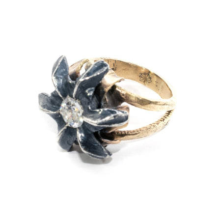 .45 Caliber Large Bullet Ring / 14K Gold Band Sizes 11-13