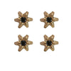 9mm Small Bullet Plume Tux Studs / ALL 14K GOLD