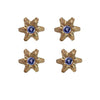 9mm Small Bullet Plume Tux Studs / ALL 14K GOLD