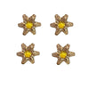.380 Caliber Small Bullet Plume Tux Studs / ALL 14K GOLD