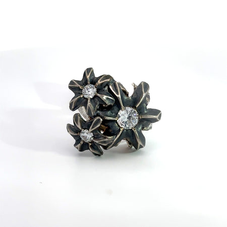Bullet Cluster Lapel Clutch Pin / ALL STERLING SILVER