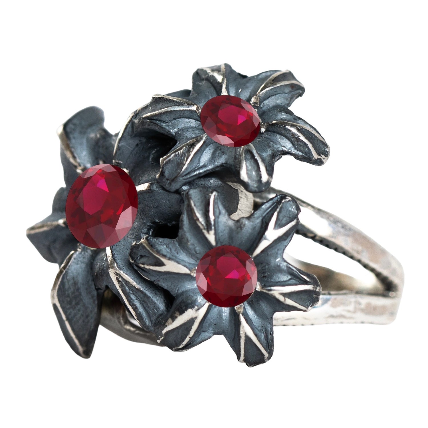 Bullet Cluster Ring / ALL STERLING SILVER Sizes 5-7.5 – Bullet Bloom