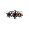 Triple Bloom Bracelet / ALL STERLING SILVER