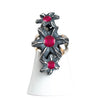 Vertical Ring / Sterling Silver Band Sizes 8-10.5