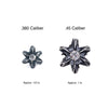.380 Caliber Plume Earrings / ALL STERLING SILVER